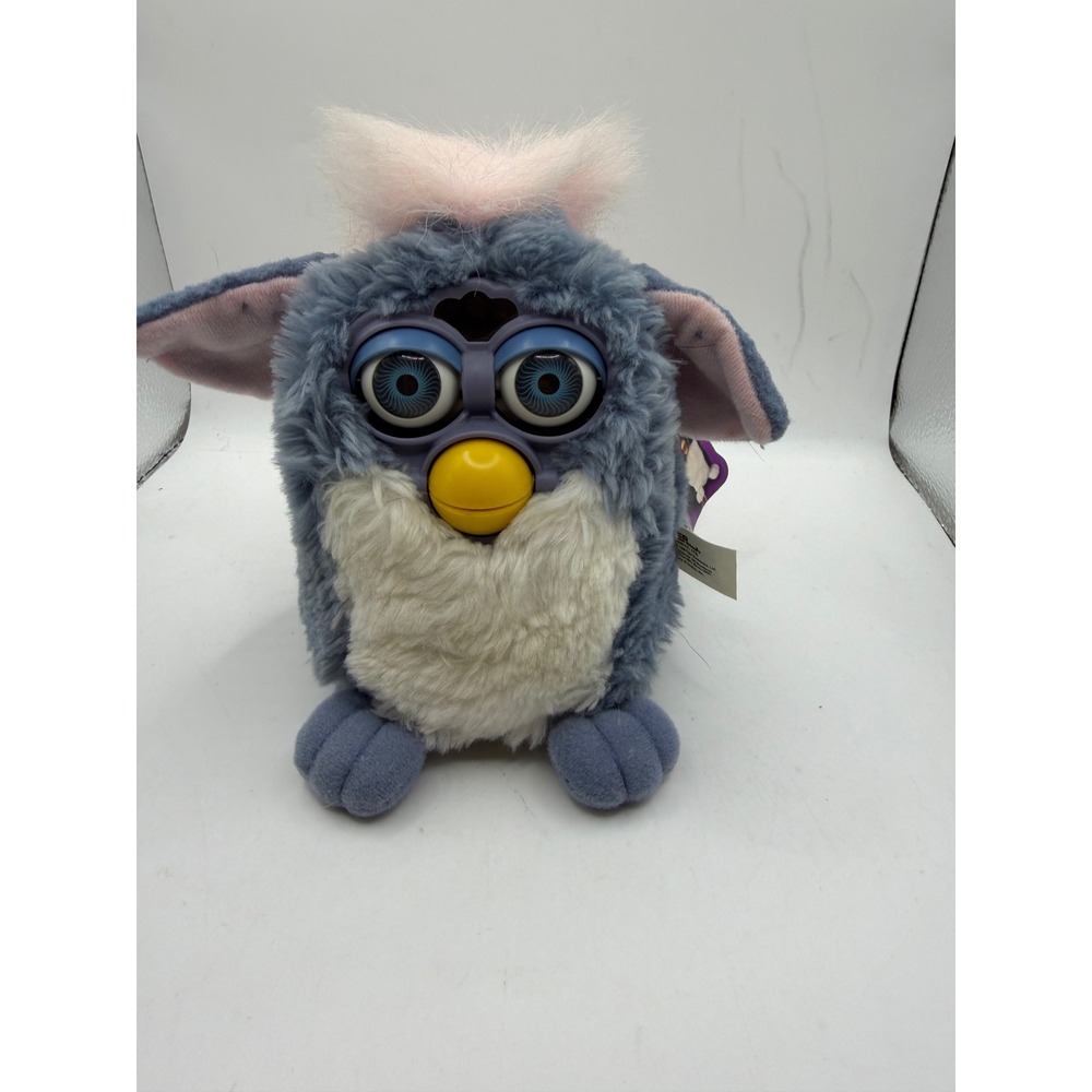 Vintage 1999 Tiger Electronics Furby Baby Cloudy Sky Blue Pink Model 70-800 NWT